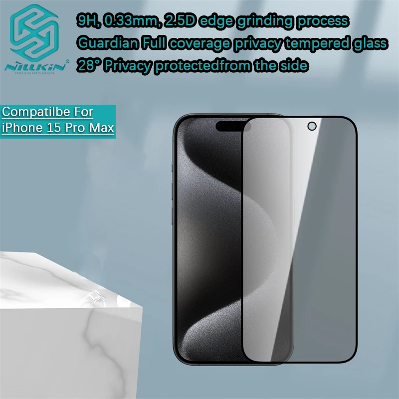 Защитная пленка из закаленного стекла для iPhone 15 Pro Max/15 Plus/15 + Nillkin Guardian