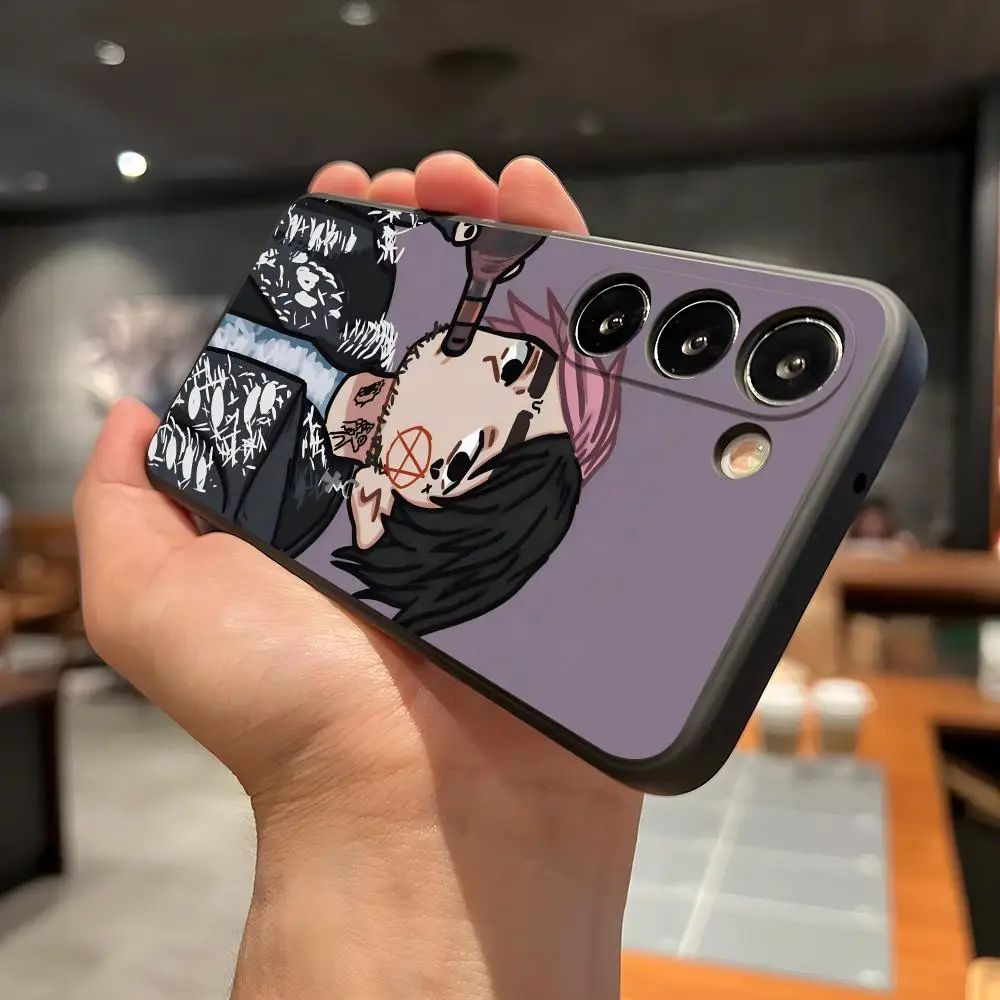 Фото Чехол для телефона L-Lil Peep Anime для Samsung A56 A36 A26 A16 A15 A25 A35 A55 A14 A34 A24 A54 Black Soft Shell №4
