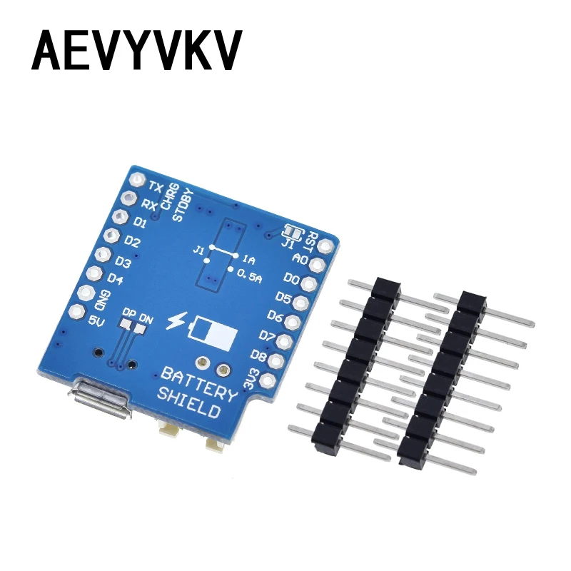 Battery Shield V1.1.0 для WEMOS D1 mini одиночной литиевой батареи зарядка и повышение