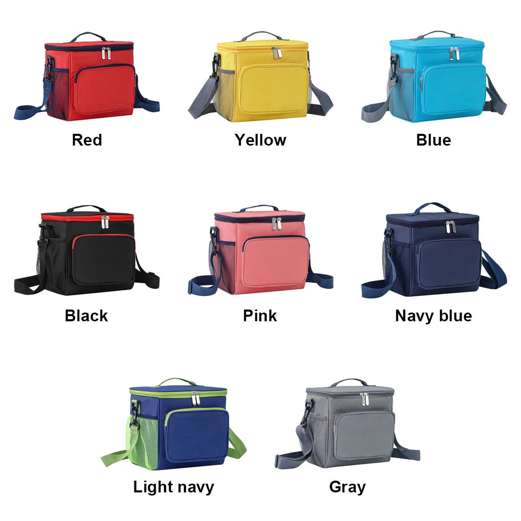 

Polyester Lunch Bag Durable Easy To Clean Multifunctional Thermal Insulation Materiale Tessuto Red