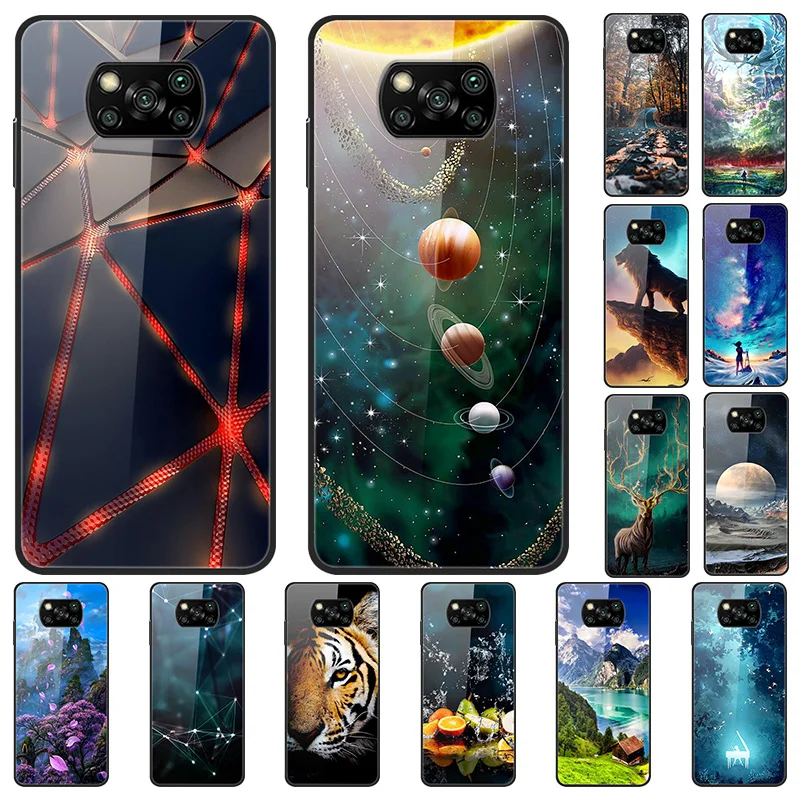 

Чехол для Xiaomi POCO X3 Pro, защитный чехол из закаленного стекла для POCO X3 Pro, роскошный оригинальный чехол для POCO X3, новинка 2022, чехол с NFC
