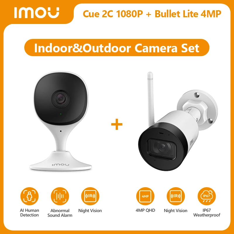 

IP-камера IMOU Lite Cue 2C с поддержкой Wi-Fi и функцией ночного видения