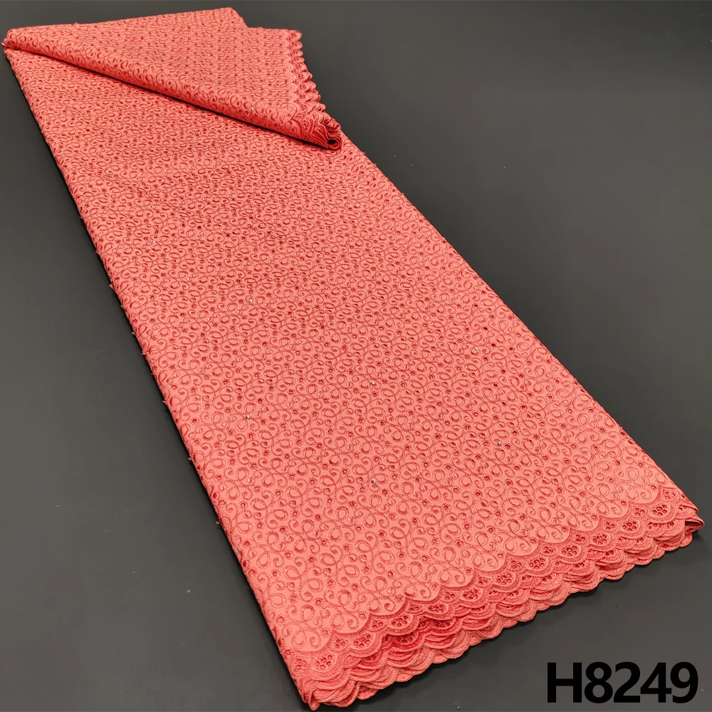 

HFX African Lace Fabric High quality 2023 The latest Nigerian cotton lace fabric Swiss yarn lace fabric sewing wedding party