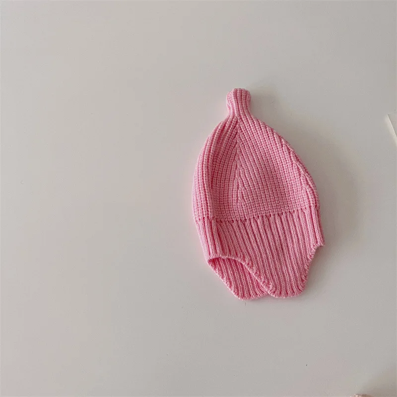 MiniAinis осенне-зимний трикотаж детские наушники вязаная шапка для мальчиков и