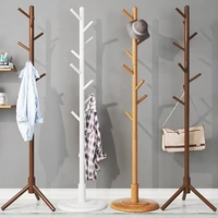 wooden floor standing coat rack hat bags modern clothes hangers living room storage arara de roupa furniture entrance hall