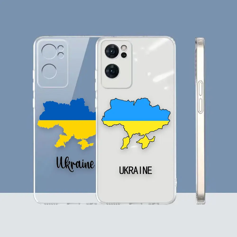 

Clear Phone Case Cover For OPPO RENO 2Z 3 4 4F 5 5F 6 6Z 7 7Z F21 FIND X5 X3 PRO LITE 5G 4G Case Funda New Ukraine Flag Pattern