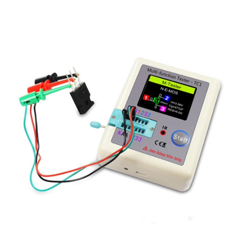 

LCR-TC1 TC1 Display Multifunctional TFT Backlight Transistor Tester Part Kits For Diode Triode Capacitor Resistor Transistor