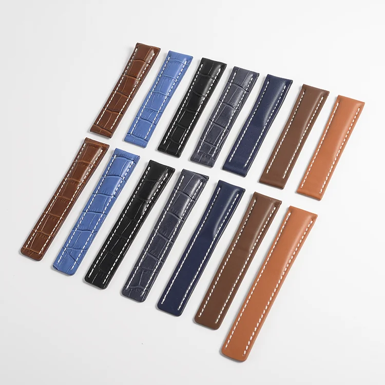 Fits For Breitling Avenger 20mm 22mm 24mm Genuine Leather Watch Band Strap Tools