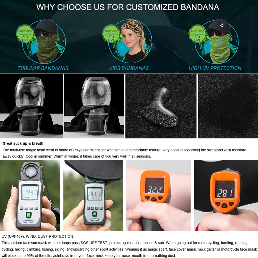 Походная охотничья бесшовная бандана маска на шею спортивный шарф для лица езды