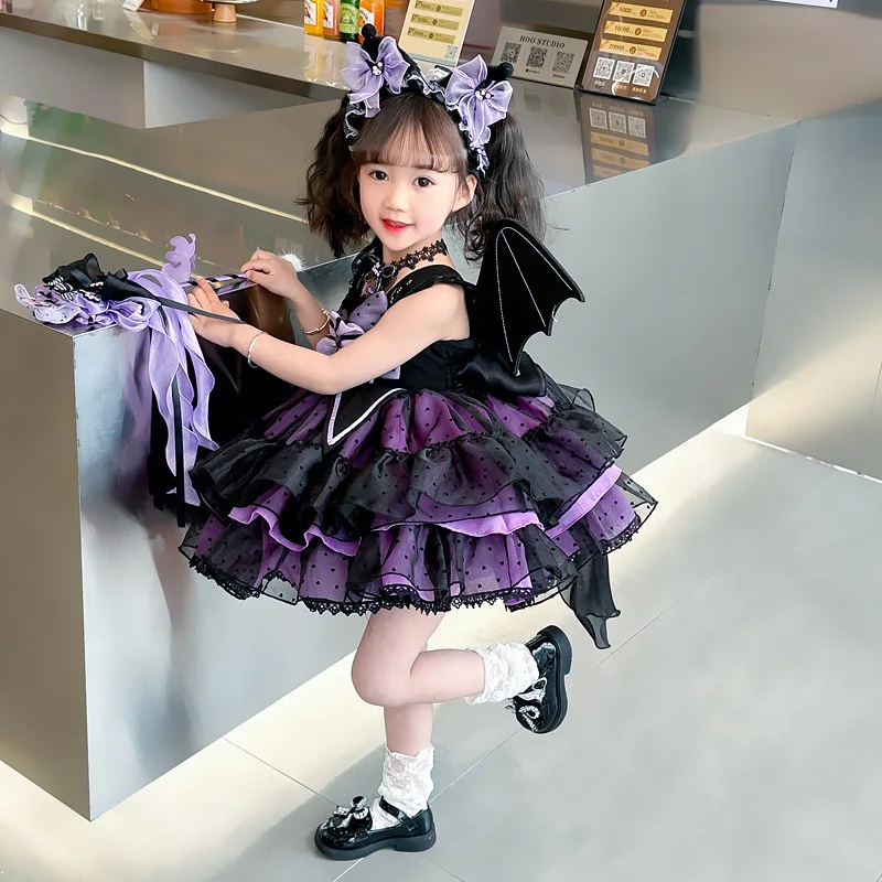 Платье принцессы Sanrio для косплея Kuromi Lolita