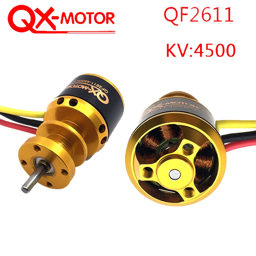 

Бесщеточный двигатель 3S QF2611 4500kv QX-MOTOR для радиоуправляемого самолета 64mm Ducted Fan Jet EDF DIY Drone Parts
