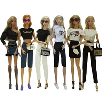 16 bjd dolls accessories for barbie clothes set handbag glasses shoes clothing for barbie princess outfits kids toys gift 11 5