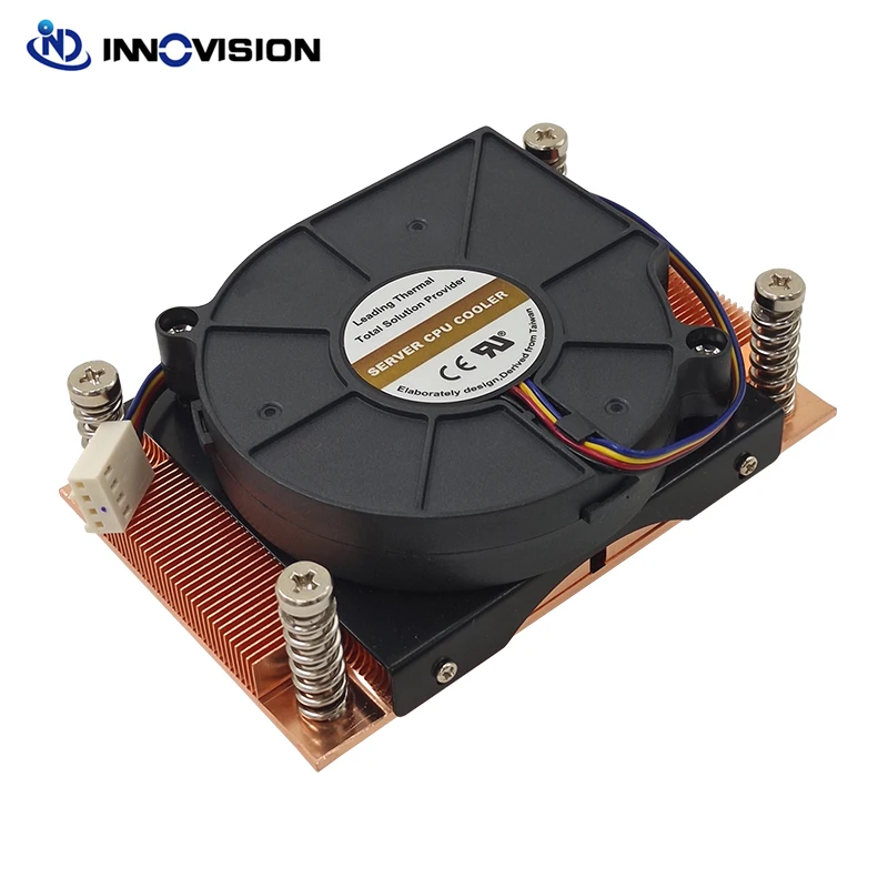Dissipador de Calor Cooper para Amd Processador Am4 Am5 1u Cpu Cooler Tdp95w para 1u Servidor 27 mm Altura 1ua27 Novo