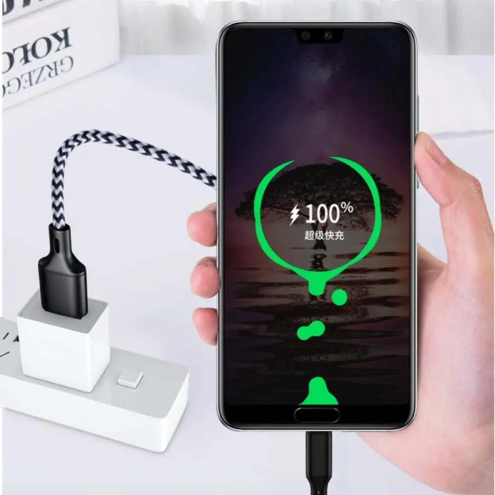 

USB C Cable , Long 10ft USB Type-C 5A E Mark 100W PD Fast Charging Nylon Braided Cord for MacBook Pro iPad Samsung Laptop
