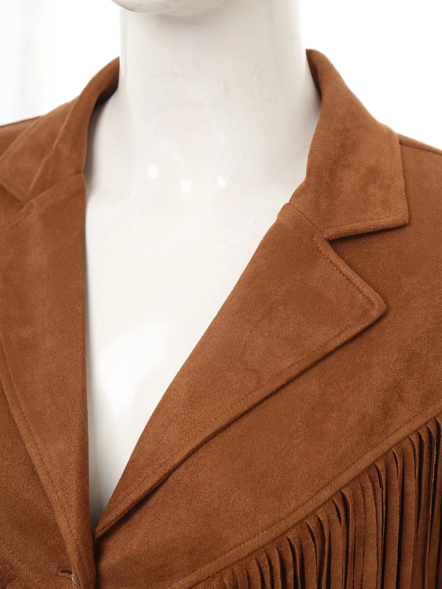 Женские куртки из искусственной замши с бахромой пальто винтажная верхняя