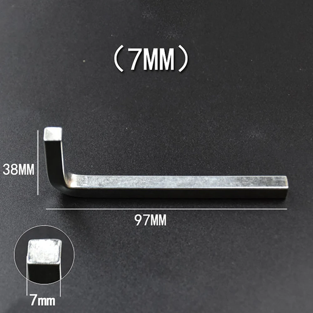 

6Pcs Head Wrench L Shape Square Head Wrench Tighten The Square Screw Best Price Chromium Vanadium Steel Garden Tools