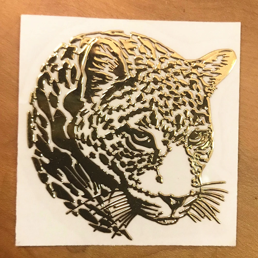 

Three Ratels MT-78 3D Plum Leopard Car Stickers HOT Universal Metal Emblem Auto Truck Motor Decal For Laptop Phone Computer