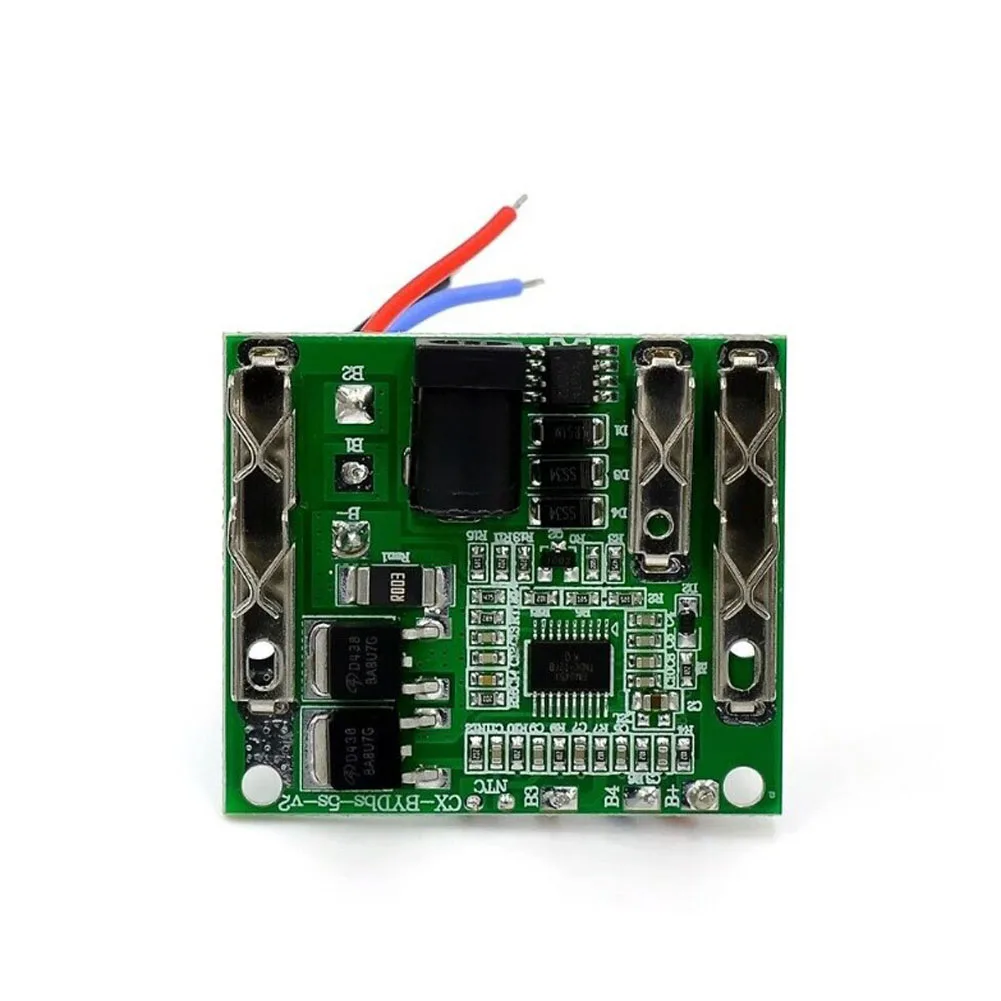 

5S 18V 21V 20A Защитная плата для зарядки аккумулятора, защитная печатная плата для литий-ионной, литиевой батареи, модуль BMS для электроинструмен...