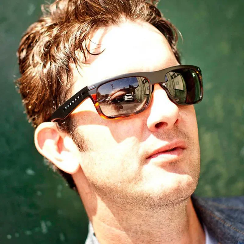 KAENON модные поляризационные мужские солнцезащитные очки квадратные для спорта на