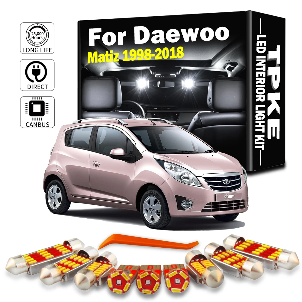 TPKE светодиодный комплект внутреннего освещения багажника для Daewoo Matiz M100 M150 M200 M300