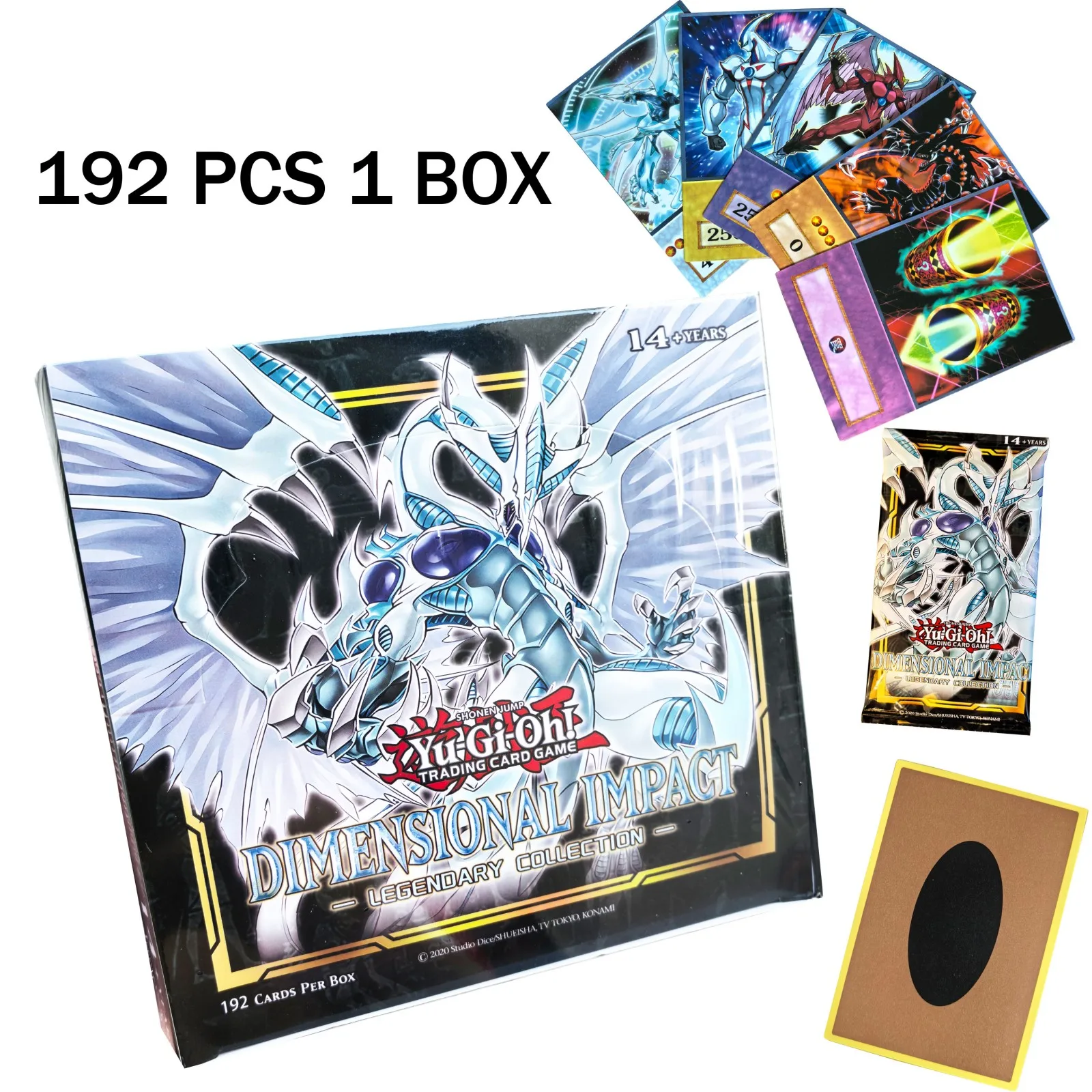Фото Новинка, 192 шт., карты Yu-Gi-Oh в стиле аниме, слепая коробка, голубые глаза, темный волшебник Exodia Yugioh DM, классическая прокси-карта «сделай сам», подарок для детей №1