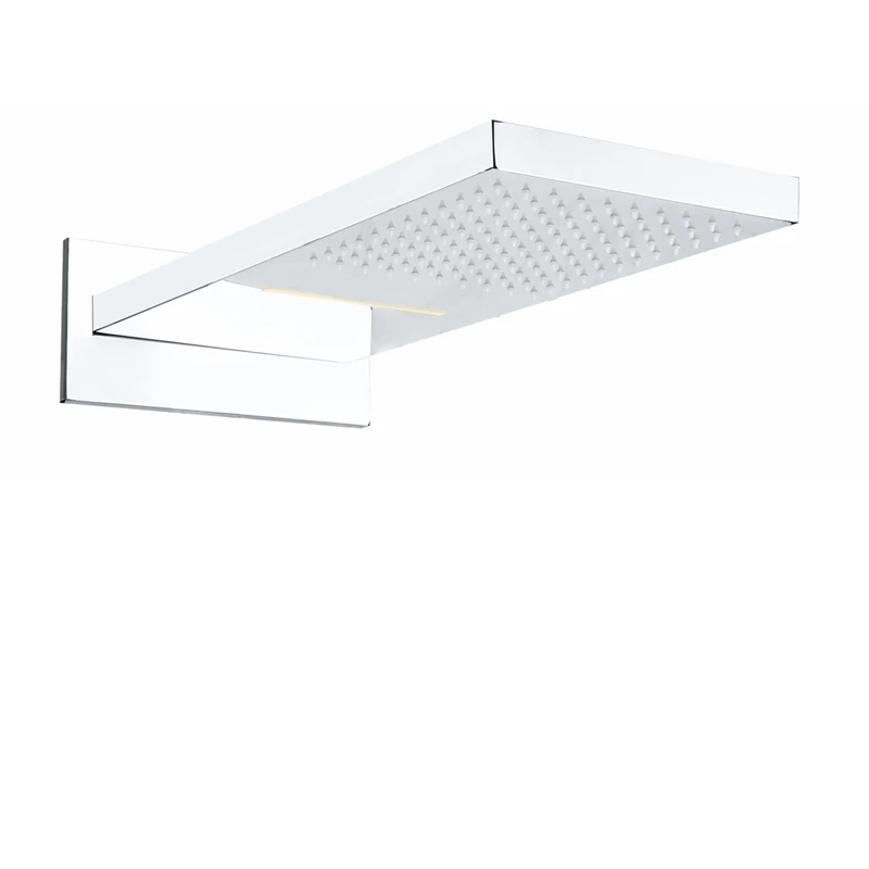 Хромированная душевая лейка Водопад 50x23 см