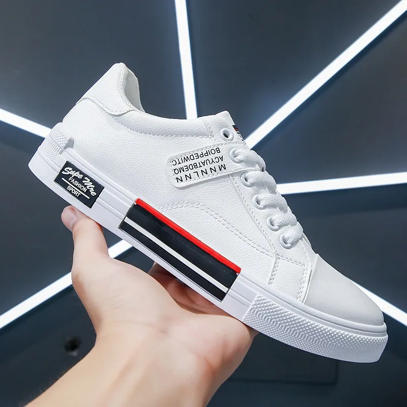 

2023 Spring New Men's Low top Small white Shoes Leather Shoes Board Shoes Fashion Student Shoes High top Men's Shoes