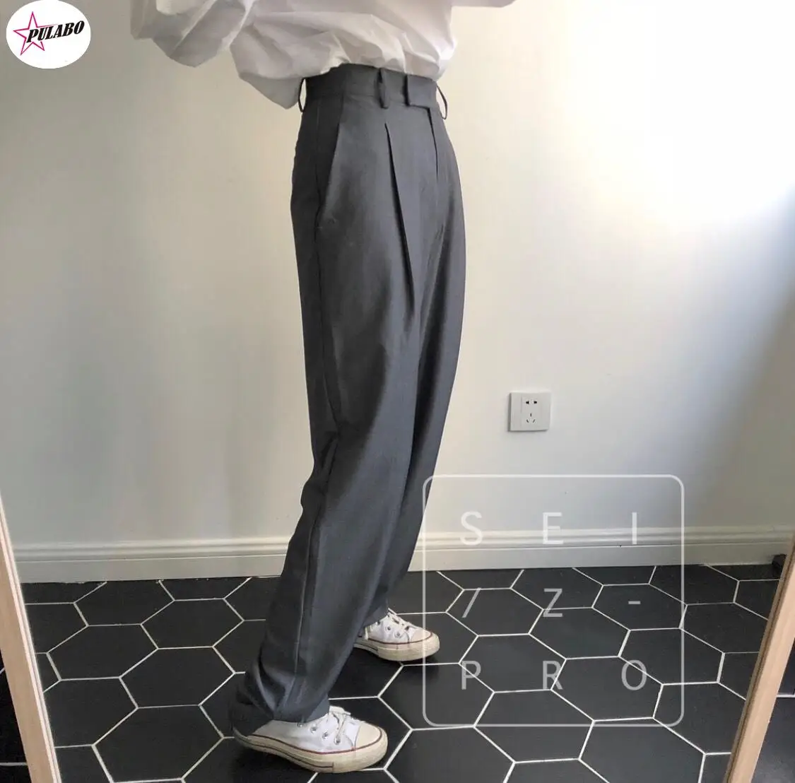 

Women Pants 2022 New Spring Soft Waxy Comfortable High-Waist Cashmere Knitted Pants Female Pure Color Wide Leg Pants Casual