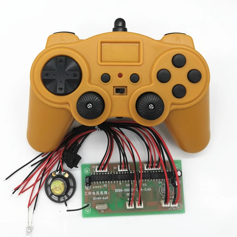 

2.4G 8CH Remote Control with Receiver Board DIY Toy for Robot Boat Tank Car 4-6V Accessories