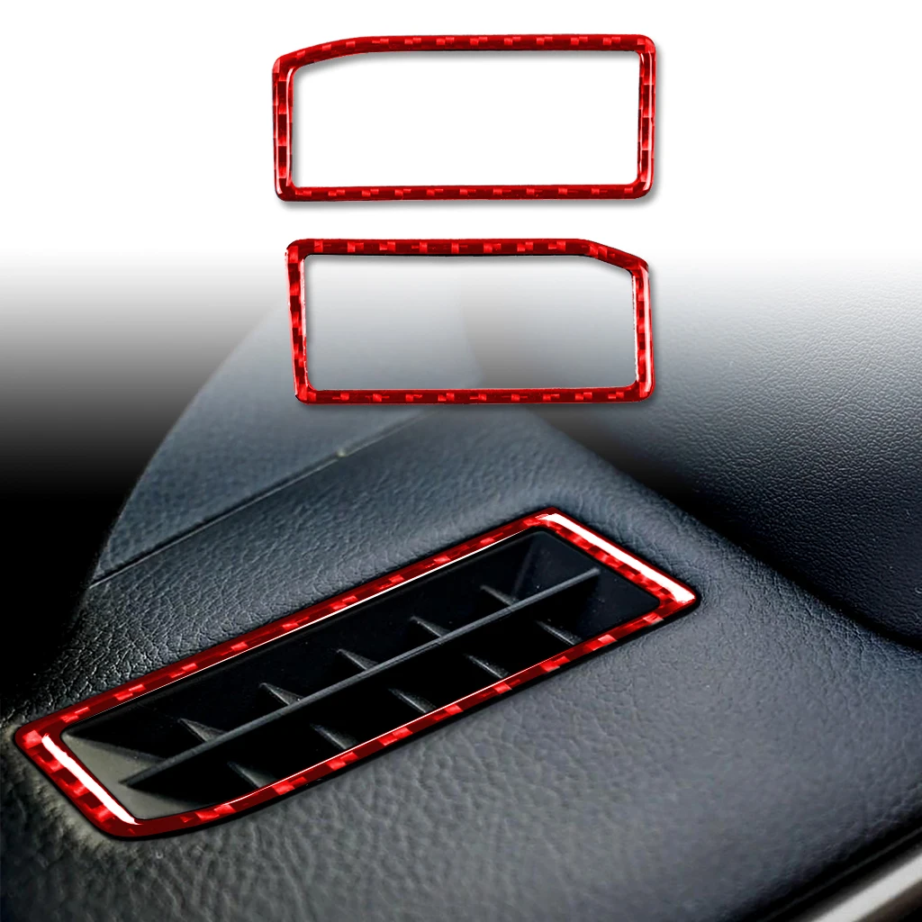 

Dashboard Air Vent Outlet Decoration Cover Sticker Decal Trim for Lexus IS250 2013-2020 Car Interior Accessories Carbon Fiber