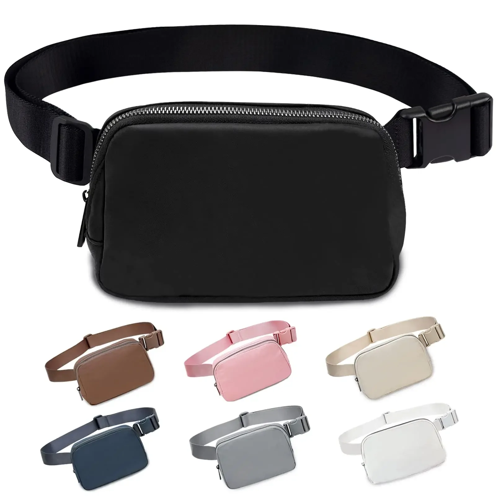 

Belt Bag for Women and Men Fashionable Fanny Packs for LuLu Logo Waist Bag Lemon Bags for Travel Workout Running Hiking