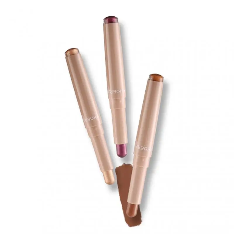 PHOERA 10 цветов стерео тени для век Стик флуоресцентная палка Мерцающая