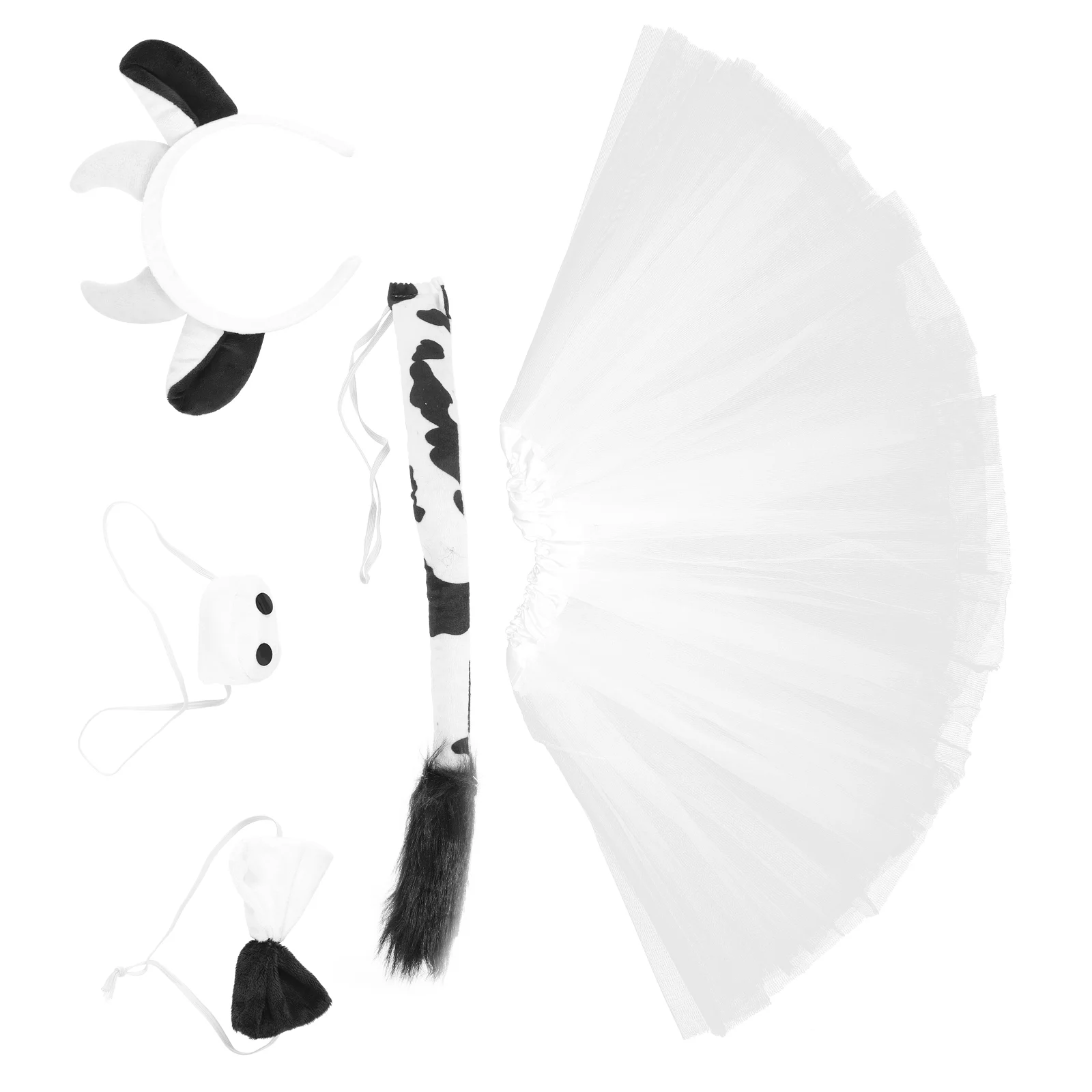 

Аксессуары для косплея Хэллоуина Декор Хвост Хэллоуин фотоворотник корова реквизит фотоголовной убор