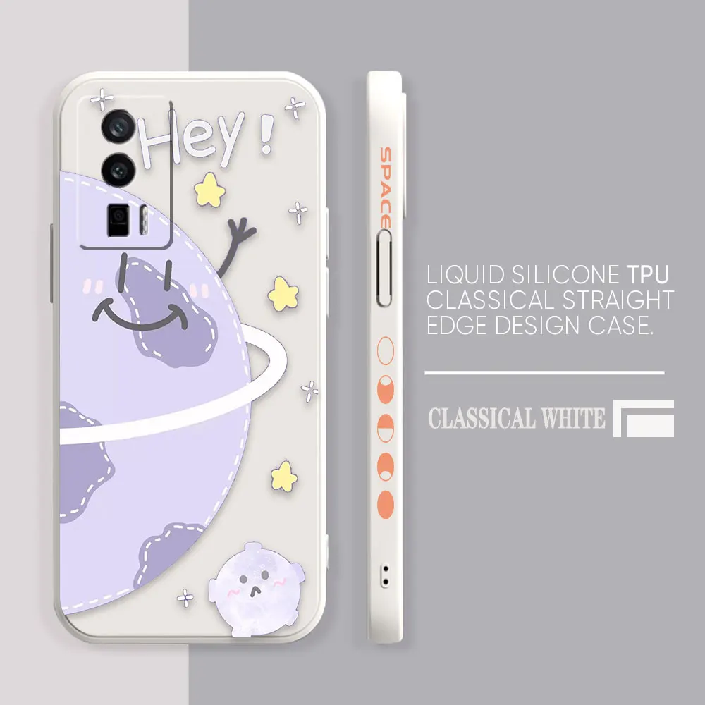 Case For Redmi K60E K60 K50 K40S K40 K30 K20 12C 10C 9A 9 8 10X 10A 10 Pro 4G 5G Gaming Case Fundas Shell Hey Cartoon Earth Star