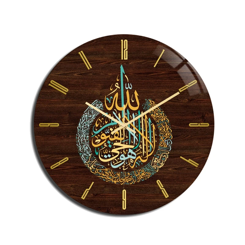 

Мусульманские круглые настенные акриловые часы для гостиной в винтажном стиле