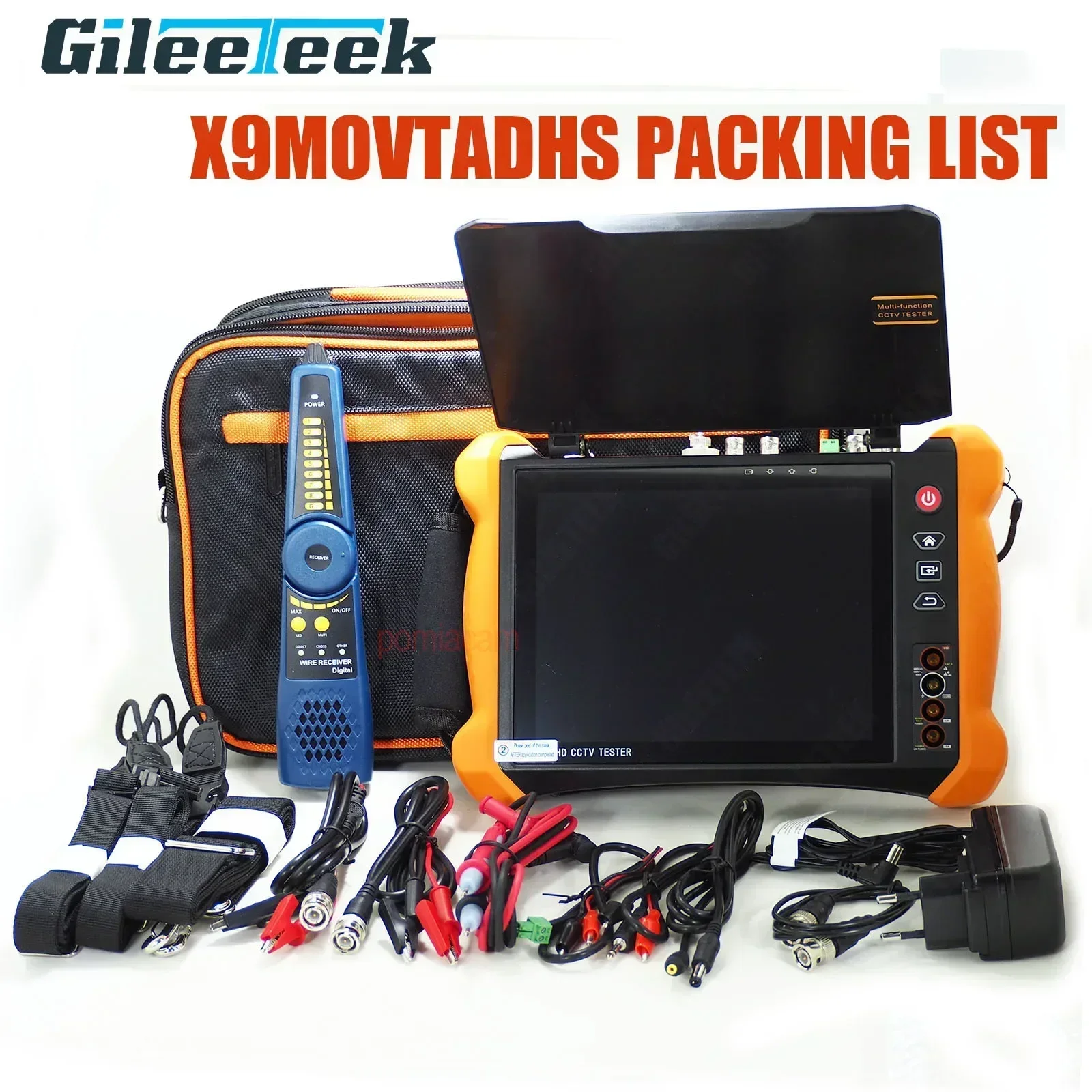 

X9ADHS X9MOVTADHS 8-дюймовый фотомонитор CCTV HD 1080P IP-камера Wi-Fi дюймовый тестер системы скрытого видеонаблюдения UTP 8MP AHD 8MP CVI 8MP TVI тестер камеры