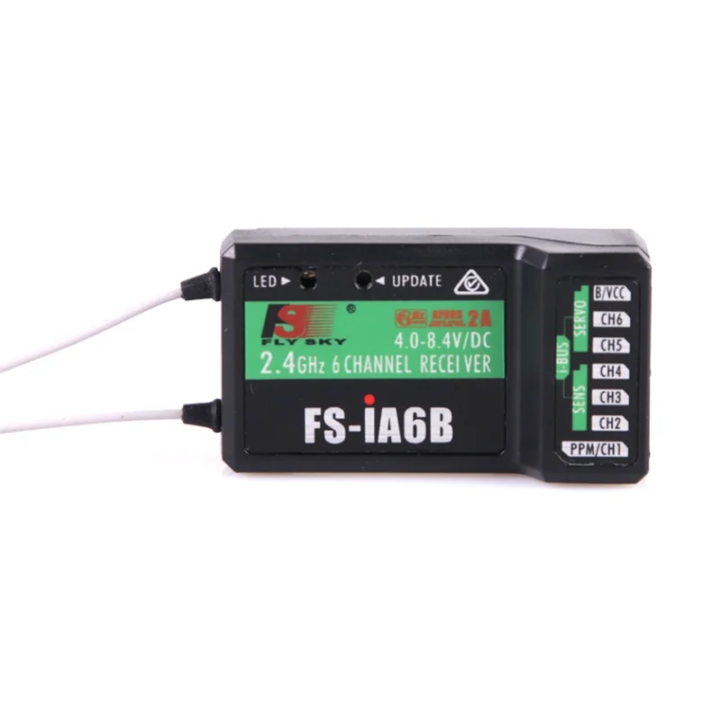 

FS-iA6B Receiver 2.4G 6CH I-BUS PPM Receiver with Flysky Antenna Compatible FS-i4 FS-i6 FS-i10 FS-GT2E FS-GT2G