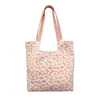 women bag embroidered daisy casual korean sweet zipper soft high capacity shoulder bag handbag girls bag all match