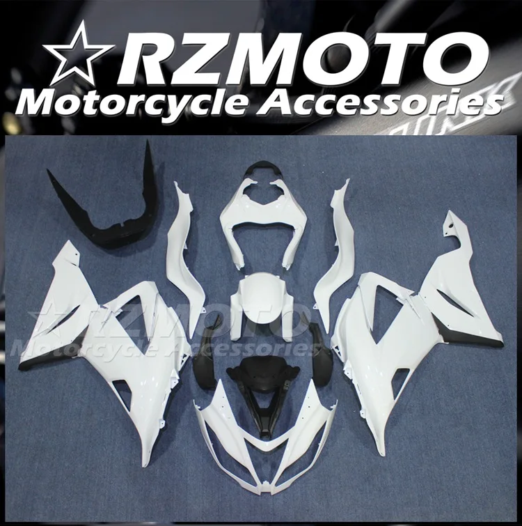 

New ABS Fairings Kit Fit For KAWASAKI ZX-6R 13 14 15 16 17 ZX6R 636 2013 2014 2015 2016 2017 2018 Bodywork Set White