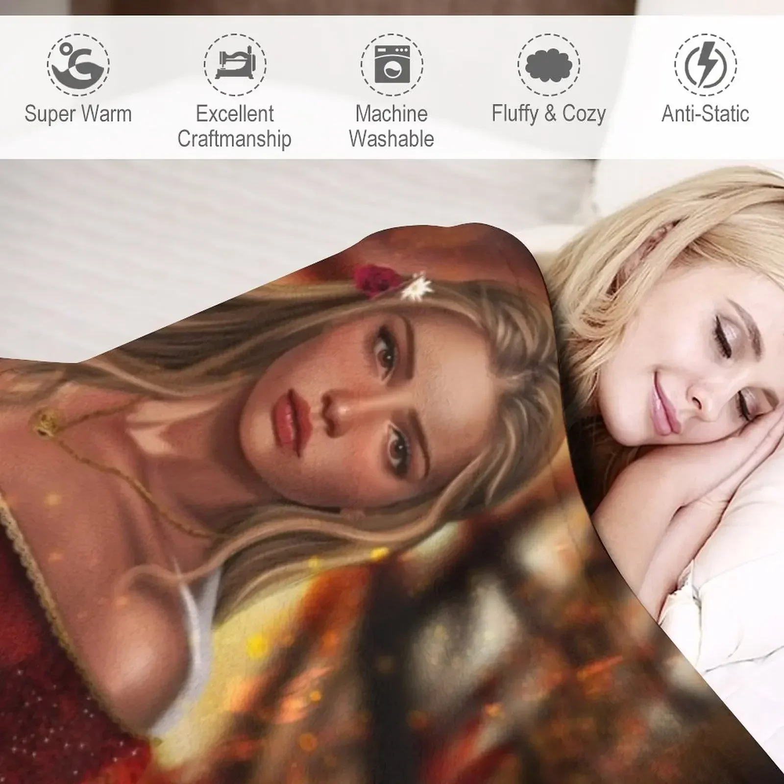 Elain Archeron and Lucien vansierra из Acotar плед одеяло Спальный мешок тепловые одеяла