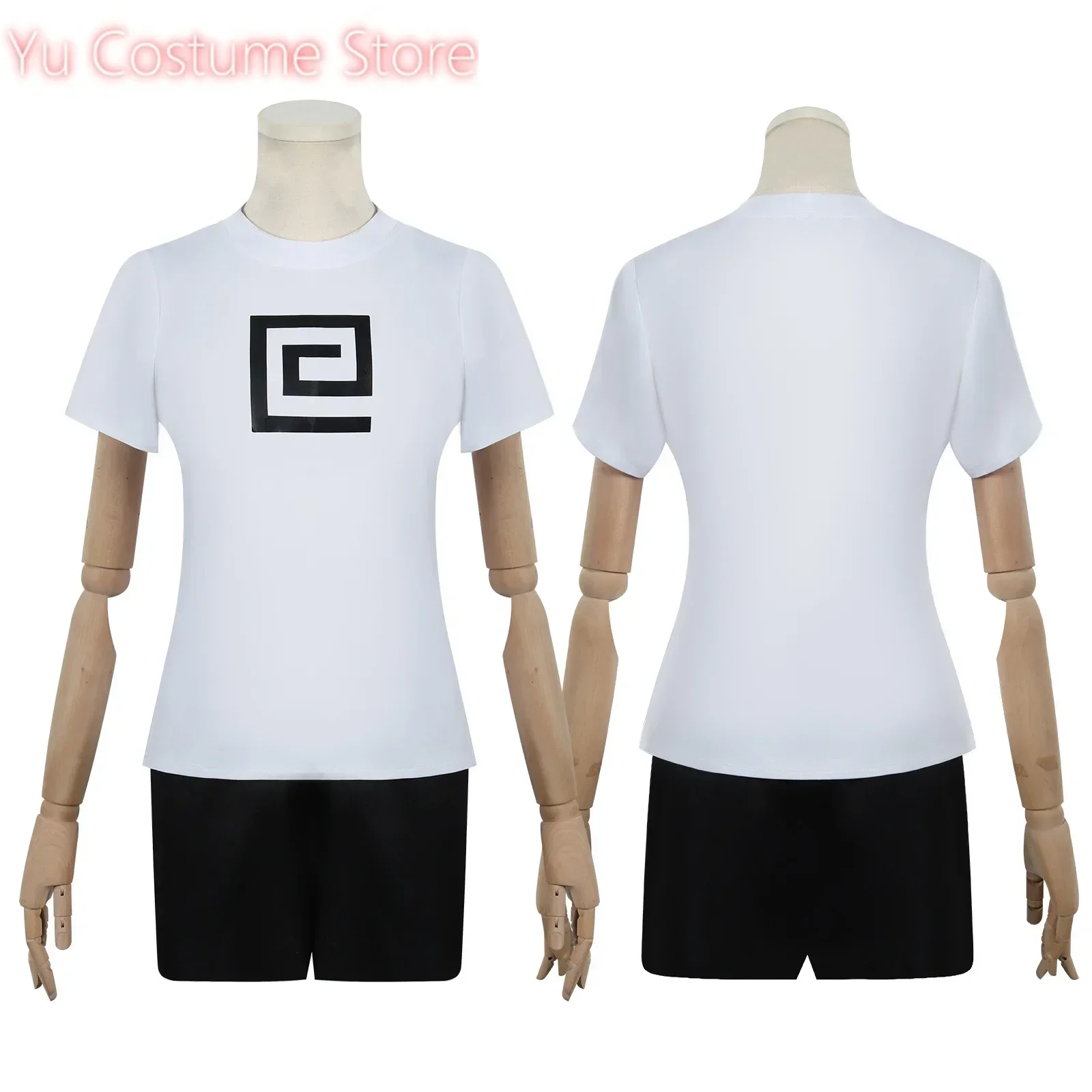 Yu Костюм Новый Аниме SAKAMOTO DAYS Lu Shaotang Косплей Розовое Пальто Топ Короткий Полный