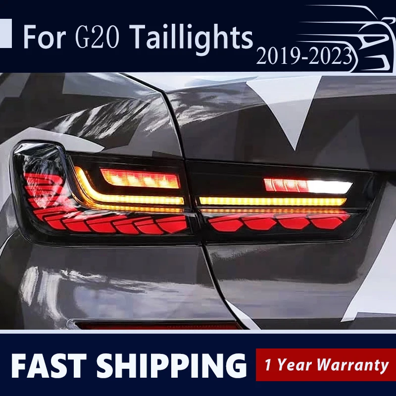 

Fit for BMW 3 Series G20 M3 G80 2019 2020 2021 2022 GTS Style LED Tail Lights with Dynamic Sequential Turn Signal