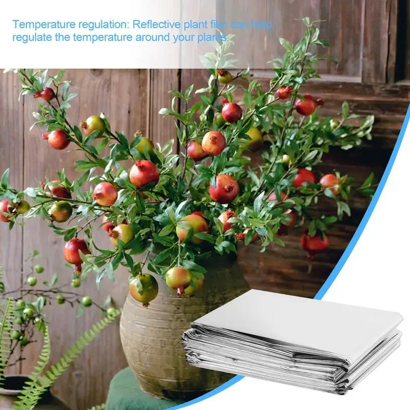 Складная пленка для выращивания растений лист из фольги серебристого цвета сада