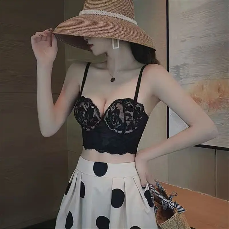 Sujetador Para Mujer Black Sexy Body Bra for Women Lace Underwear Soft Underwire Push Up Bras 80B Brassiere Embroidery Lingerie