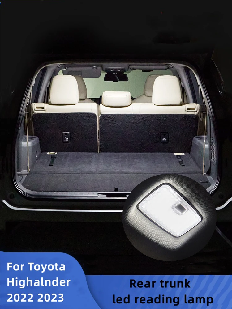 

LED Car Interior Reading Lamp For Toyota Highlander 2022 2023 Car Trunk Ceiling Dome Reading Light High Brightness Camping Lamp