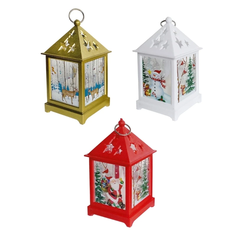 

Рождественский декоративный фонарь «сделай сам», Рождественский светодиодный ночсветильник, украшения для домашнего декора