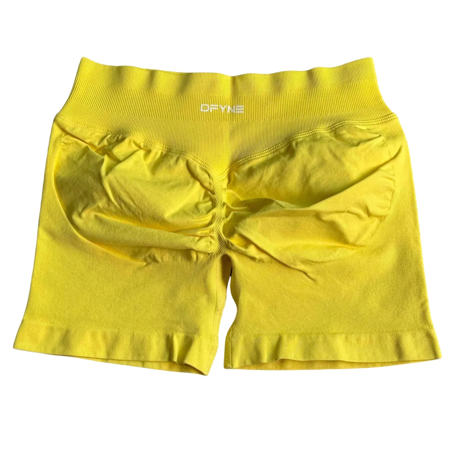 Ударные шорты с логотипом 4 5 дюйма бесшовные для йоги низкой талией спортивные