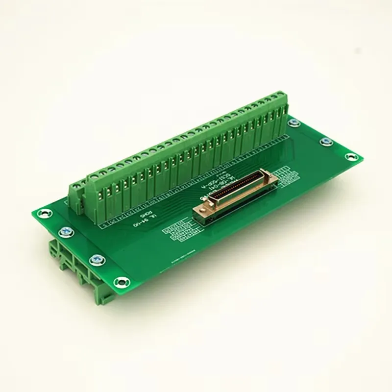 Разъемная плата SCSI 50P MDR терминальный модуль ​ Простой кронштейн DIN.