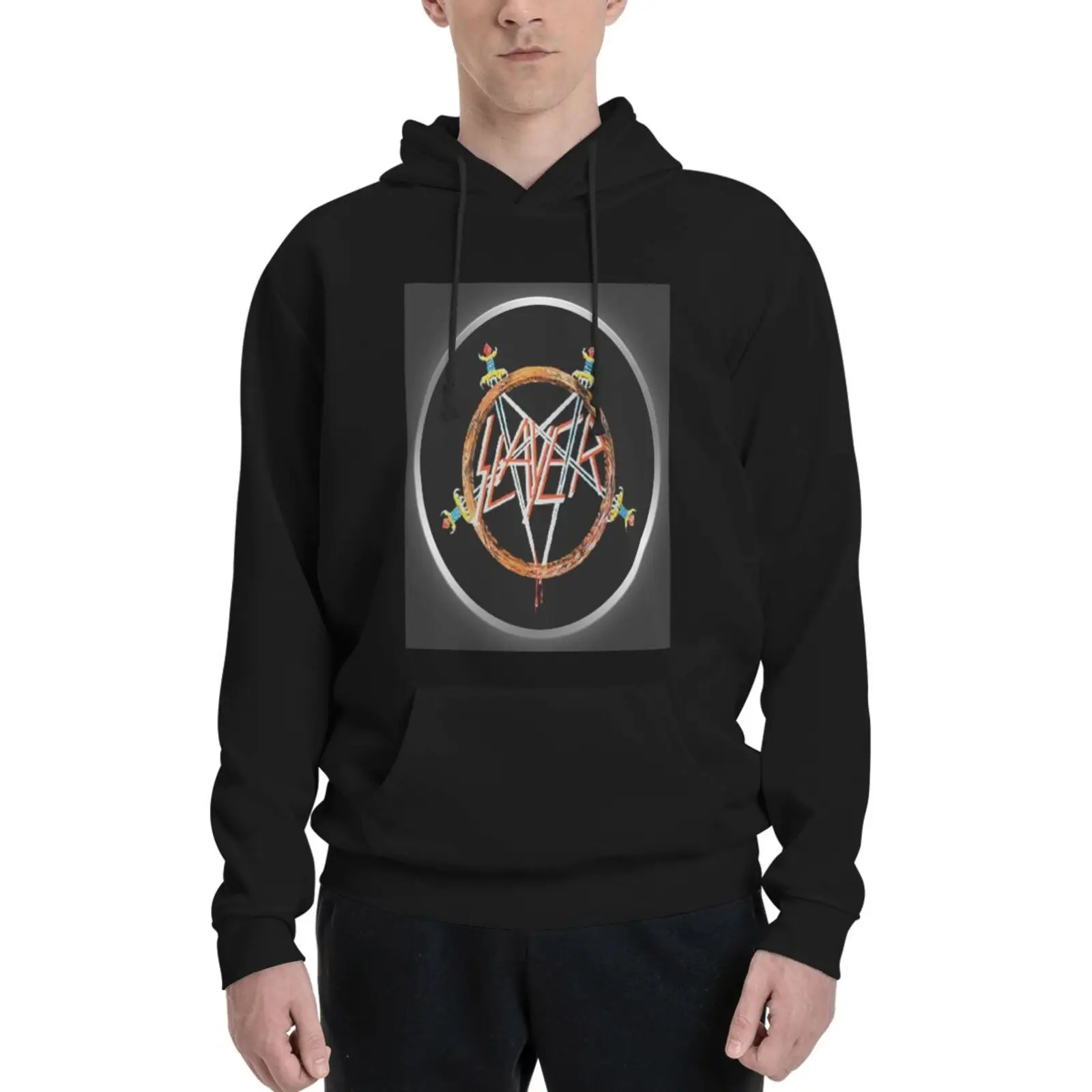 

Slayer Pentagram 3551 Hooded Sweatshirts Sweats Sweatshirt Woman Sweater Woman Sweatshirts Sweater Male Winter Men's Top Shirt