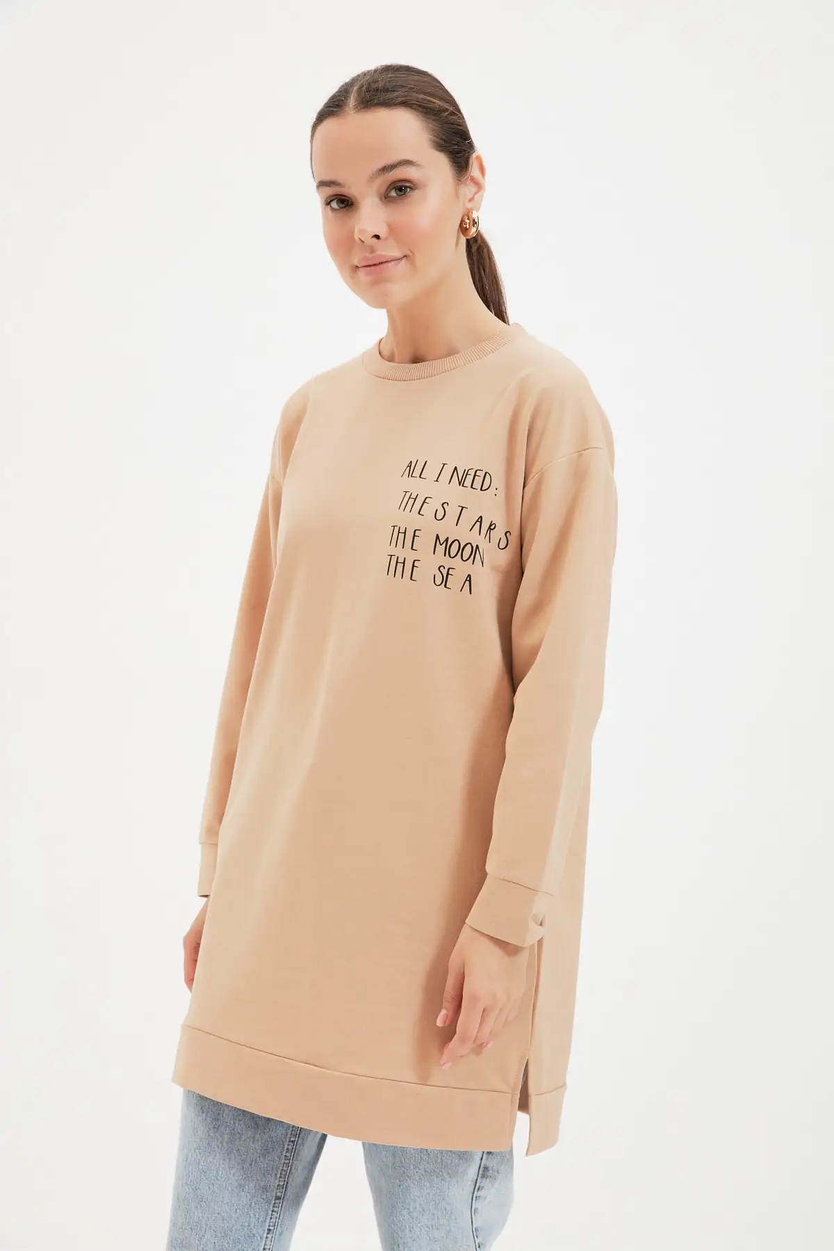 Трикотажная Толстовка с принтом TCTAW22TW0195 | Женская одежда